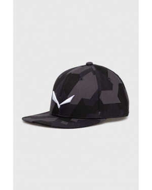 Salewa czapka z daszkiem Puez Camou kolor czarny wzorzysta 00-0000026482