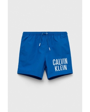 Calvin Klein Jeans szorty kąpielowe dziecięce kolor niebieski