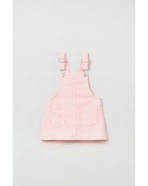 OVS sukienka niemowlęca kolor różowy mini prosta