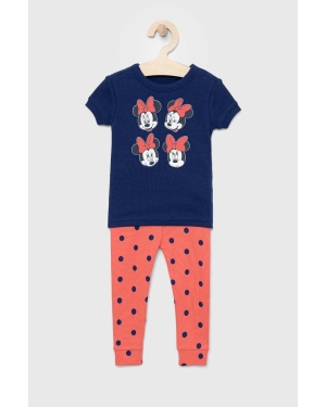 GAP piżama bawełniana dziecięca x Disney kolor granatowy wzorzysta
