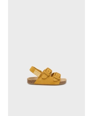 Mayoral sandały zamszowe dziecięce kolor żółty