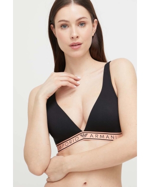 Emporio Armani Underwear biustonosz kolor czarny gładki