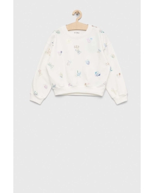 GAP bluza dziecięca x Disney kolor biały wzorzysta
