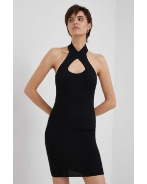 XT Studio sukienka kolor czarny mini dopasowana