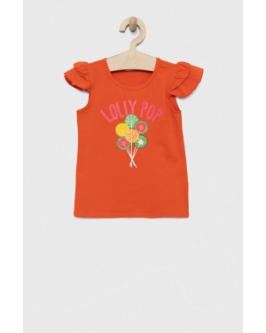 Birba&Trybeyond t-shirt dziecięcy kolor pomarańczowy