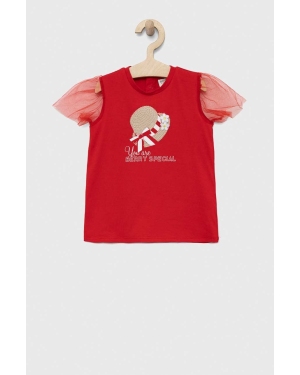 Birba&Trybeyond t-shirt niemowlęcy kolor czerwony