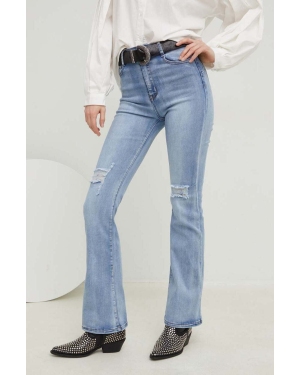 Answear Lab jeansy X kolekcja limitowana SISTERHOOD damskie high waist