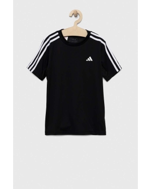 adidas t-shirt dziecięcy U TR-ES 3S kolor czarny z aplikacją