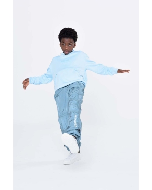 Karl Lagerfeld bluza dziecięca kolor niebieski z nadrukiem