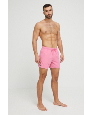 Lacoste szorty kąpielowe kolor różowy MH6270-528