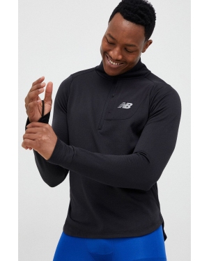 New Balance bluza do biegania Heat Grid kolor czarny gładka