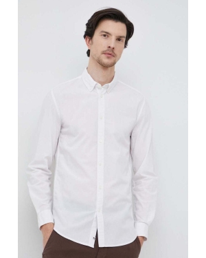 Pepe Jeans koszula bawełniana Peyton męska kolor biały slim z kołnierzykiem button-down