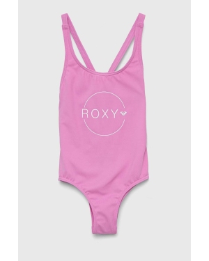 Roxy jednoczęściowy strój kąpielowy dziecięcy kolor różowy