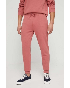 Tommy Hilfiger spodnie lounge kolor różowy gładkie