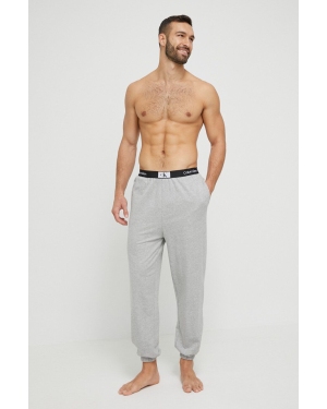 Calvin Klein Underwear spodnie piżamowe bawełniane kolor szary gładka