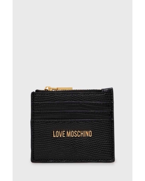 Love Moschino etui na karty kolor czarny