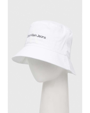 Calvin Klein Jeans kapelusz bawełniany kolor biały bawełniany