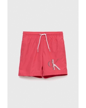 Calvin Klein Jeans szorty kąpielowe dziecięce kolor różowy