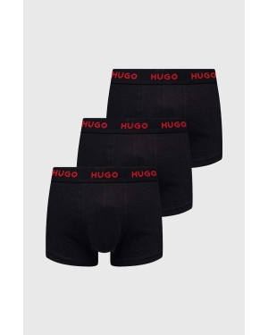 HUGO bokserki 3-pack męskie kolor czarny 50469766