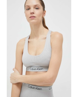 Calvin Klein Performance biustonosz sportowy CK Athletic kolor szary gładki