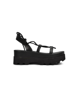 Altercore sandały SUE damskie kolor czarny na platformie
