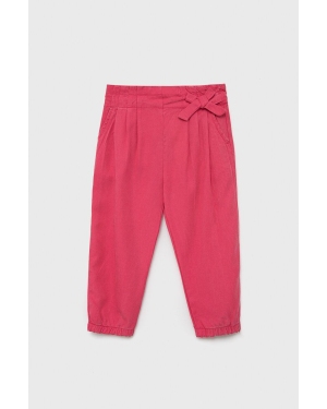 Birba&Trybeyond spodnie dziecięce kolor różowy gładkie