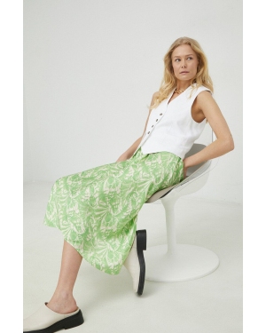 Birgitte Herskind spódnica Tween kolor zielony midi rozkloszowana