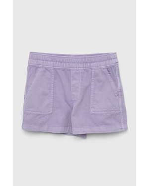 GAP szorty jeansowe dziecięce kolor fioletowy gładkie