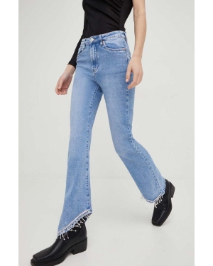 Answear Lab jeansy X kolekcja limitowana SISTERHOOD damskie high waist