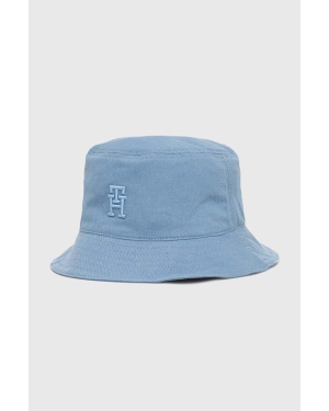 Tommy Hilfiger kapelusz bawełniany kolor niebieski bawełniany