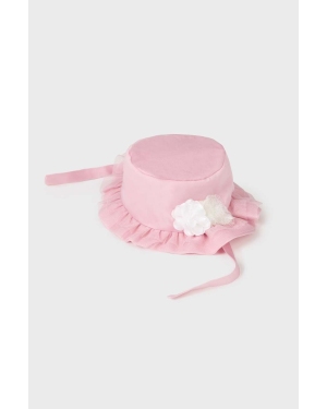 Mayoral Newborn kapelusz dziecięcy kolor różowy