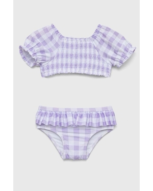 GAP dwuczęściowy strój kąpielowy niemowlęcy kolor fioletowy