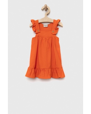 Birba&Trybeyond sukienka niemowlęca kolor pomarańczowy mini prosta