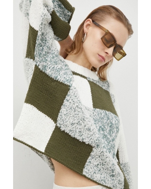 Résumé sweter damski kolor zielony ciepły