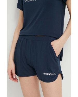 Emporio Armani Underwear szorty plażowe damskie kolor granatowy
