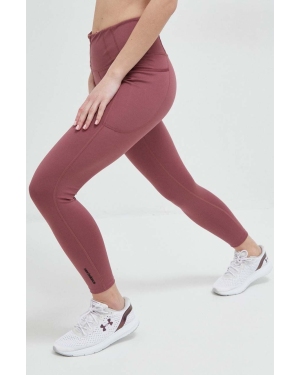 New Balance legginsy treningowe Shape Shield kolor różowy gładkie