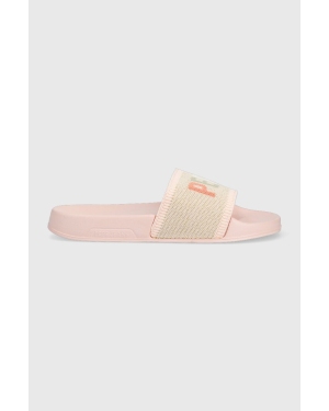 Pepe Jeans klapki SLIDER damskie kolor różowy PLS70128