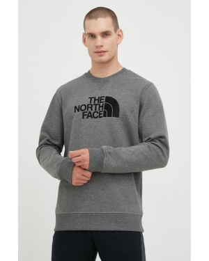 The North Face bluza męska kolor szary z aplikacją