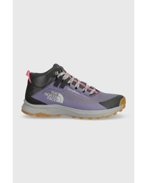 The North Face buty Cragstone Mid Waterproof damskie kolor fioletowy