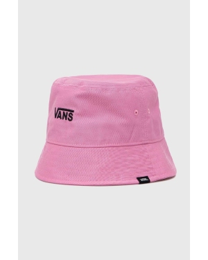 Vans kapelusz bawełniany kolor różowy bawełniany