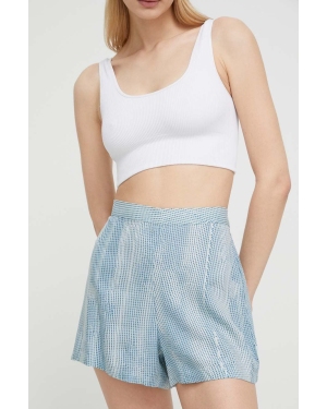 Calvin Klein Underwear szorty piżamowe damskie kolor niebieski