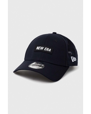New Era czapka z daszkiem kolor granatowy wzorzysta