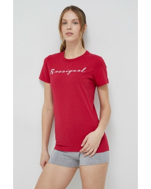 Rossignol t-shirt bawełniany kolor czerwony RLKWY05