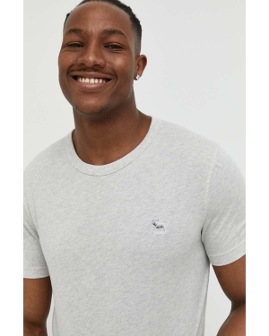 Abercrombie & Fitch t-shirt męski kolor szary melanżowy