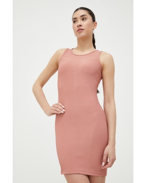 4F sukienka kolor różowy mini dopasowana