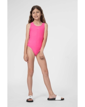 4F jednoczęściowy strój kąpielowy dziecięcy F028 kolor różowy