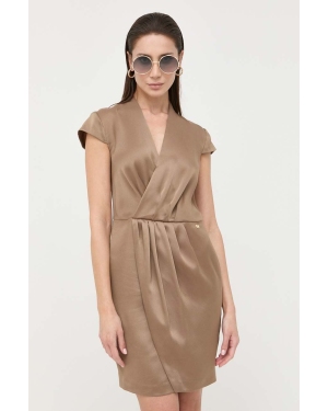 Marciano Guess sukienka kolor brązowy mini prosta
