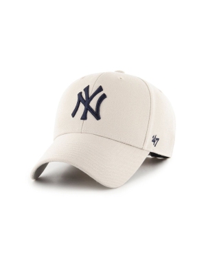 47 brand Czapka z daszkiem MLB New York Yankees kolor beżowy z aplikacją