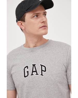 GAP t-shirt bawełniany kolor szary wzorzysty