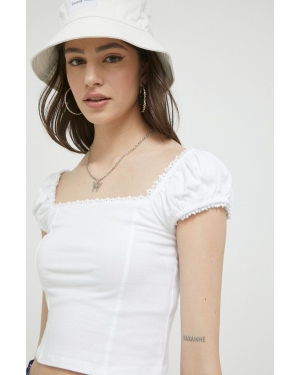 Hollister Co. t-shirt kolor biały